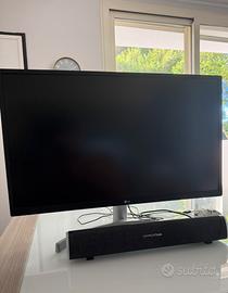 Monitor Lg 27 pollici 4k + soundbar Trust