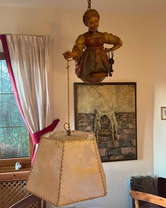 Splendido lampadario stile tirolese/montano luster