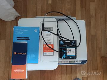 Stampante HP Deskjet 4130e + cartuccia Tri-colour