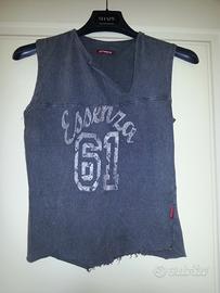 TopNuovoMaiUsatoDaDonnaRagazzaVintageMarca"Essenza