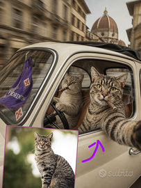 Il tuo cane/gatto in un poster iconico!