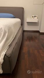 letto una piazza e mezza rivestito cotone