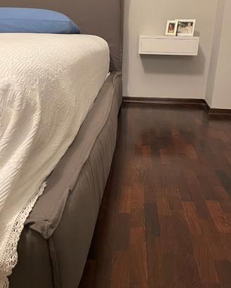 letto una piazza e mezza rivestito cotone
