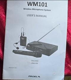 Proel WM101M Radiomicrofono UHF Wireless