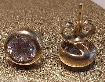 orecchini a cipollina oro giallo vintage