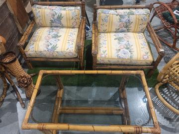Poltrone con Tavolo Bambu 