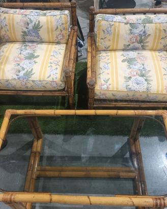 Poltrone con Tavolo Bambu 