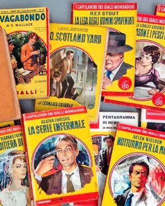 I LIBRI GIALLI Mondadori (dodici titoli)  1936-'63
