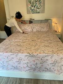 Lenzuolo matrimoniale in 4 pezzi hand made