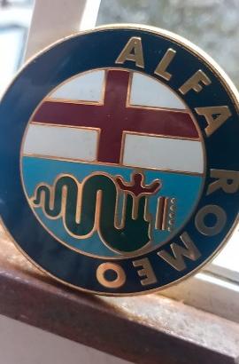 Stemma Fregio Alfa Romeo originale Bomisa - 75 mm