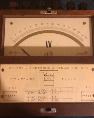 Wattmetro d’epoca