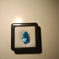 1 pcs Blu Topazio 27.18 ct ICA Gemlab taglio laser
