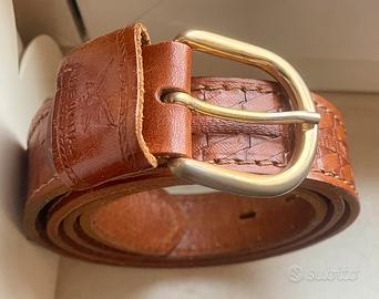 Cintura vero cuoio marrone chiaro