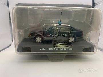 Modellino auto alfa romeo 75 1988 carabinieri 1:43
