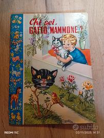Chi sei, gatto mammone? libro vintage 