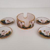 Capodimonte Ciotola Piattini Posacenere Porcellana