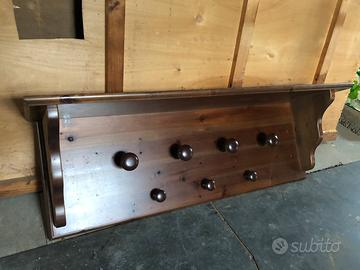 Attaccapanni cappelliera legno vecchio vintage