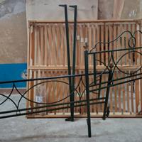 Base letto in ferro battuto