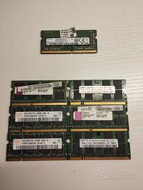 Lotto Memorie RAM PC e Notebook (DDR2, DDR3, DDR4)