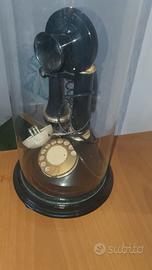 Telefono antico vintage in campana di vetro – pezz