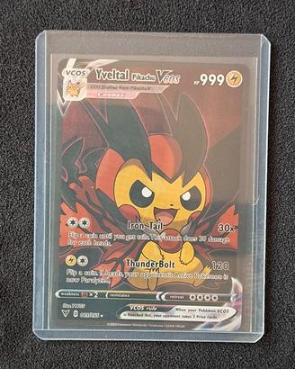 Pokémon Pikachu Cosplay Holo Card: Yveltal Pikachu