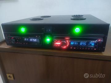 Prototipo rack stereo hi-fi per autoradio da casa