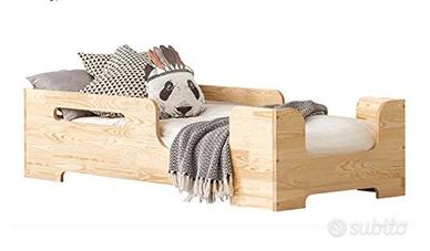 Letto Montessori Bambini in Legno Naturale
