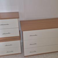 Coppia di Cassettiere/Comodini per camera da letto