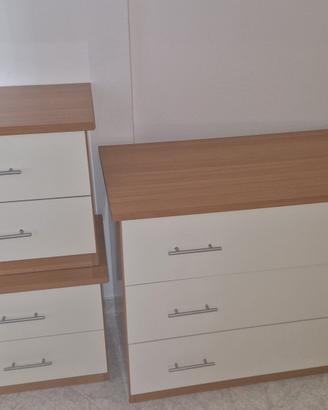 Coppia di Cassettiere/Comodini per camera da letto