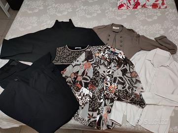 abbigliamento donna tg. 42 pantaloni, camicia, mag