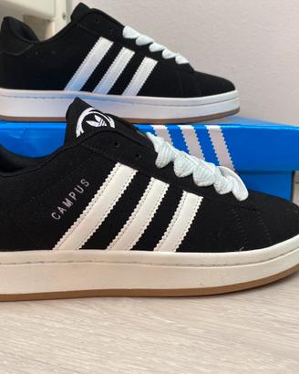 Adidas campus nero e bianco originale