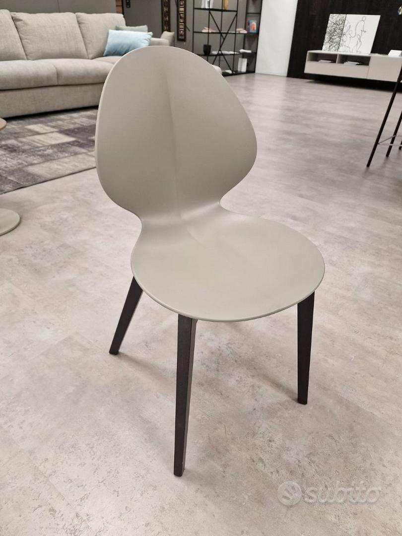 Cuoio Rigenerato Sedia Calligaris Basil W Cuoio SEDIE BASIL WOOD