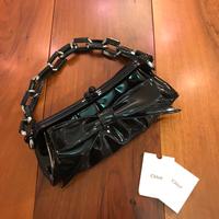 CHLOÈ borsa a spalla in gomma nera