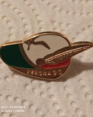 Raduno alpini Verona 1990 spilla commemorativa