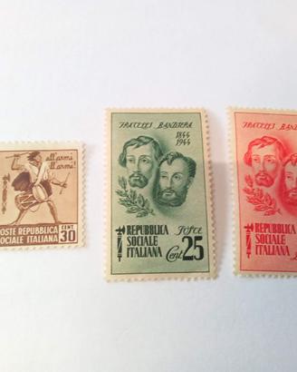 Francobolli Repubblica Sociale Italiana del 1944