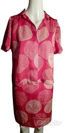 Tailleur seta 100% lavorazione jacquard rosso aran