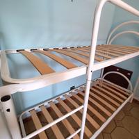 Telaio struttura letto a castello bianco