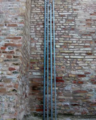 Palo telescopico in ferro pesante zincato