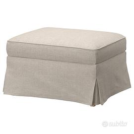 IKEA EKTORP Fodera divano pouf poggiapiedi beige