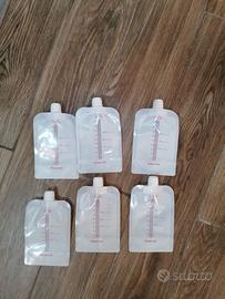 6 sacche conservazione latte materno