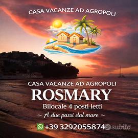Casa Vacanze 4posti Agropoli 50m Lido Oasi RosMary