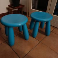 coppia sgabelli in plastica