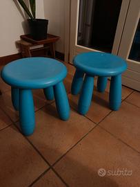 coppia sgabelli in plastica