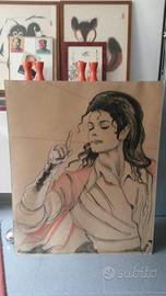 Michael Jackson Disegno tecnica mista