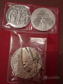 Medaglie papali in argento da collezione 