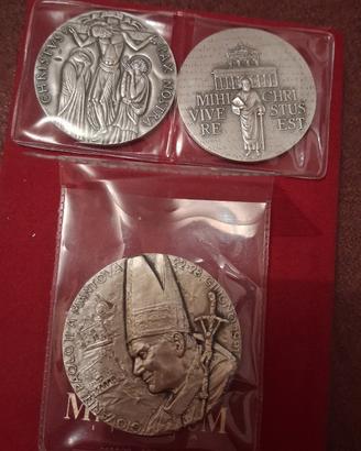 Medaglie papali in argento da collezione 