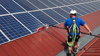 Lavaggio pannelli fotovoltaici/ intonaci
