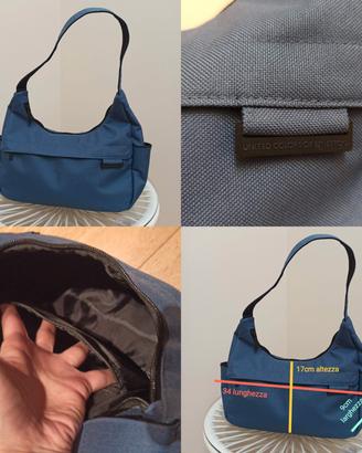 borsa jeans a spalla Benetton nuova