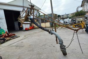 Pompa Landini con cavalletto e pesca