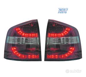 FANALI SKODA OCTAVIA KOMBI 05-13 LED ROSSO AFFUMIC
